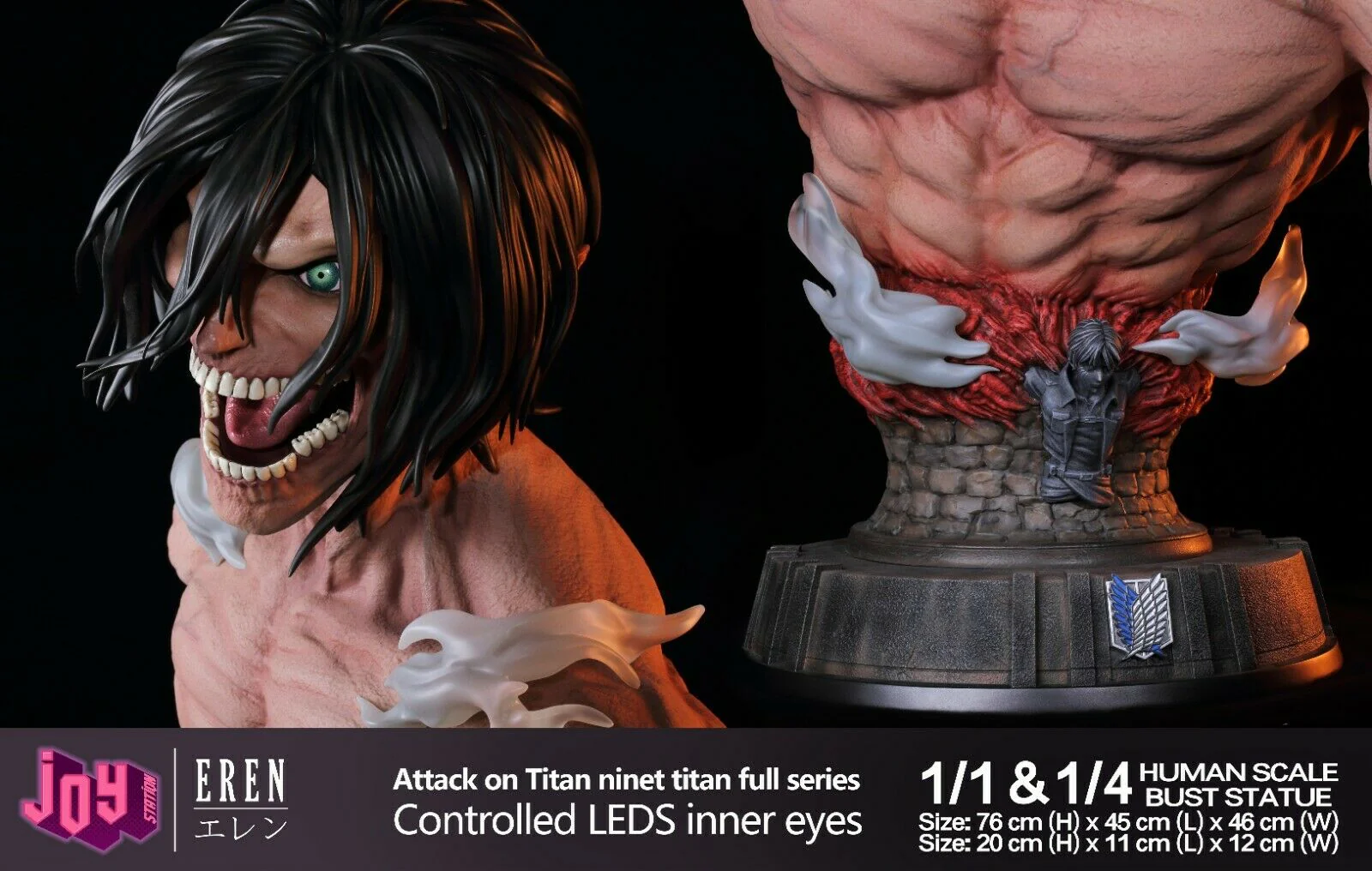 Attack on Titan - Eren Jaeger Titan | 1:1 Resin Bust | von JOY Station - Image 3