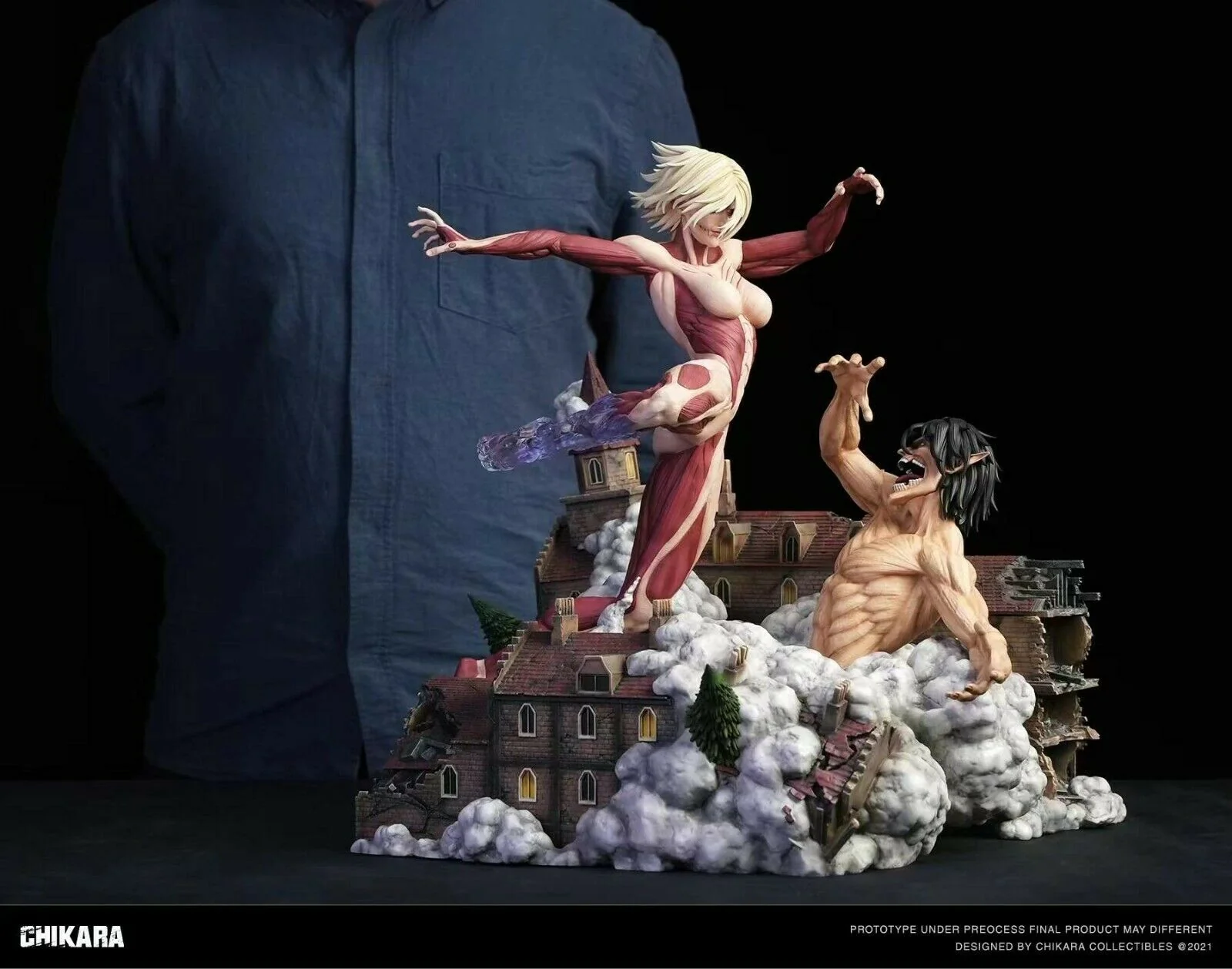 Attack on Titan - Female Titan vs. Eren | Resin Statue | von Chikara Studio - Image 6