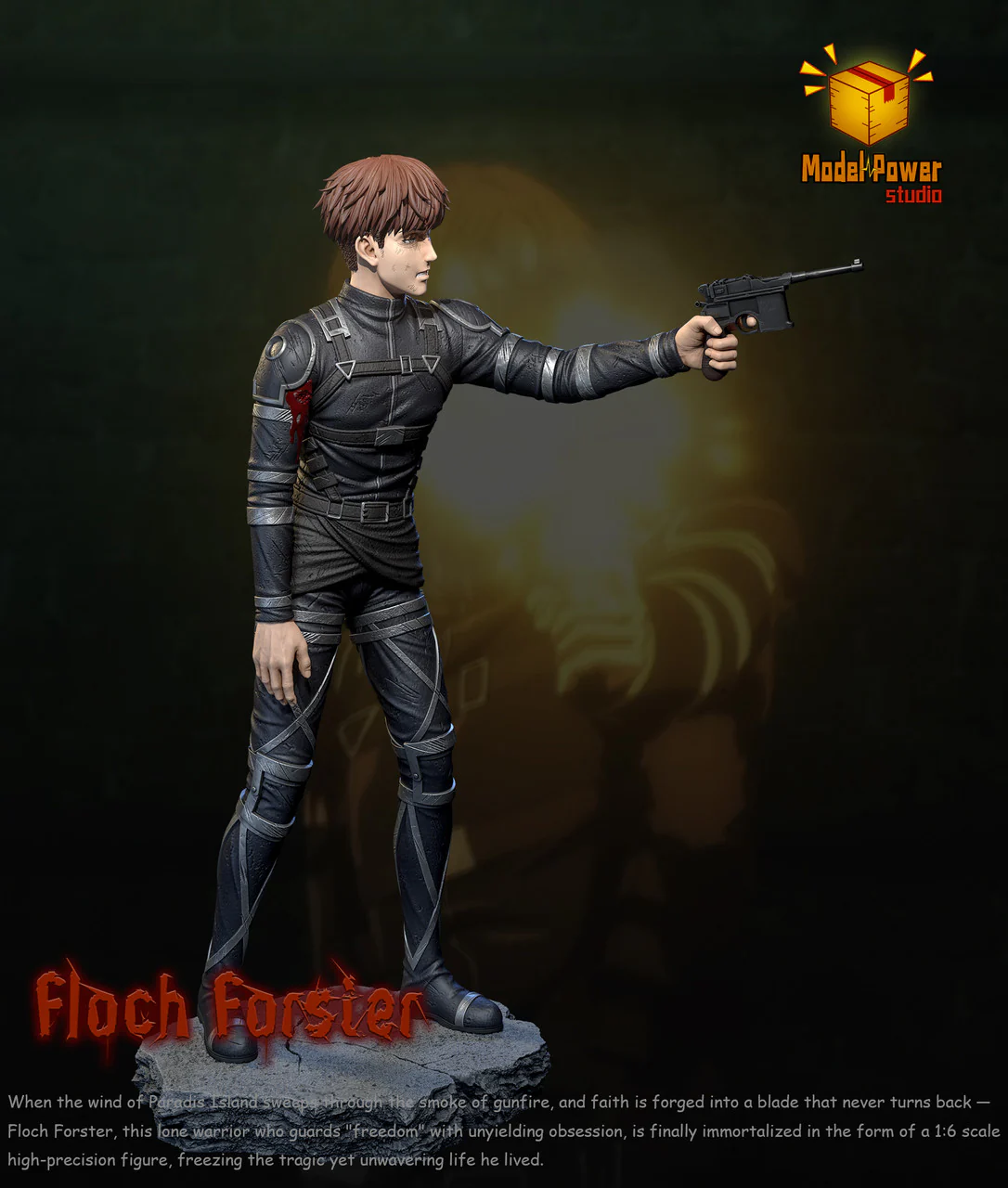 Attack on Titan - Floch Forster | 1:6 Resin Statue | by Model Power Studio - Image 6
