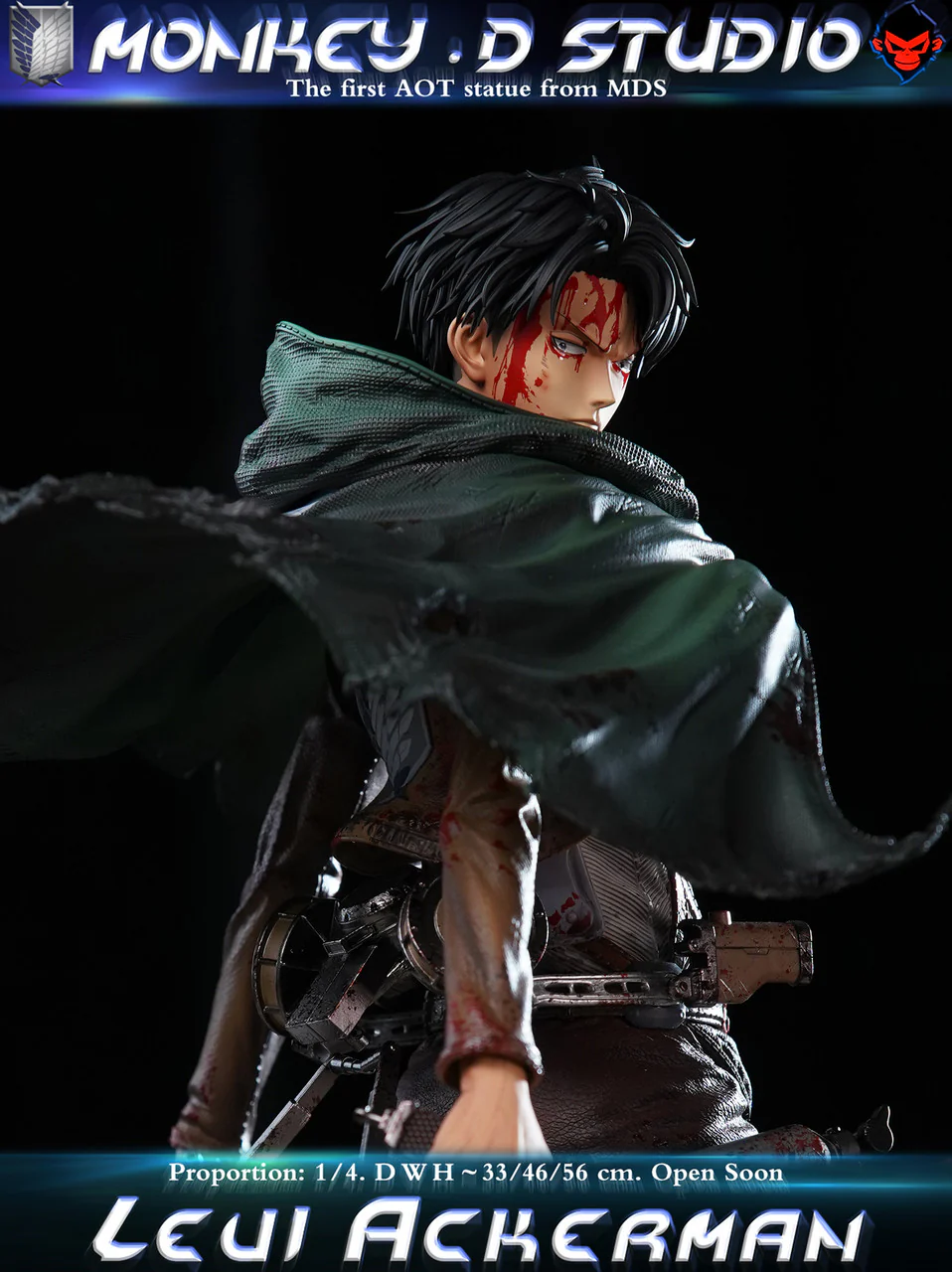 Attack on Titan - Levi Ackerman | 1:4 Resin Statue | by Monkey D Studio - Image 2