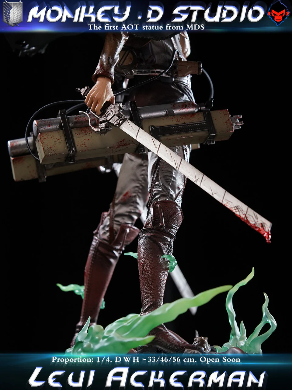Attack on Titan - Levi Ackerman | 1:4 Resin Statue | by Monkey D Studio - Image 4