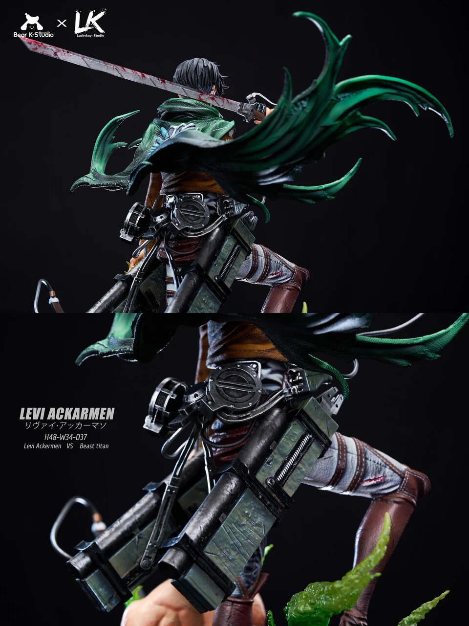 Attack on Titan - Levi Ackerman | Resin Statue | by BK Studio × LK Studio - Image 3