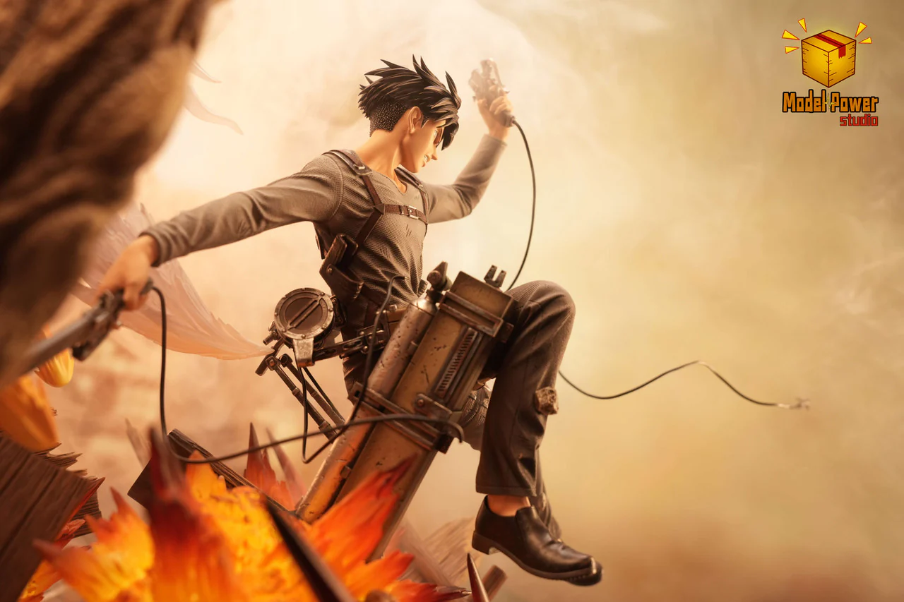 Attack on Titan - Levi Ackerman Urban Warfare | Resin Statue | by Model Power Studio - Image 9