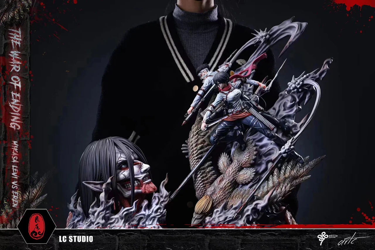 Attack on Titan - Mikasa & Levi vs. Founding Titan | Resin Statue | by LC Studio - Image 5