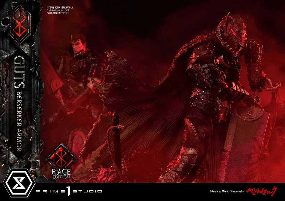 Berserk - Armor Guts Rage Edition DX | 1:4 Resin Statue | Prime 1 Studio - Image 4