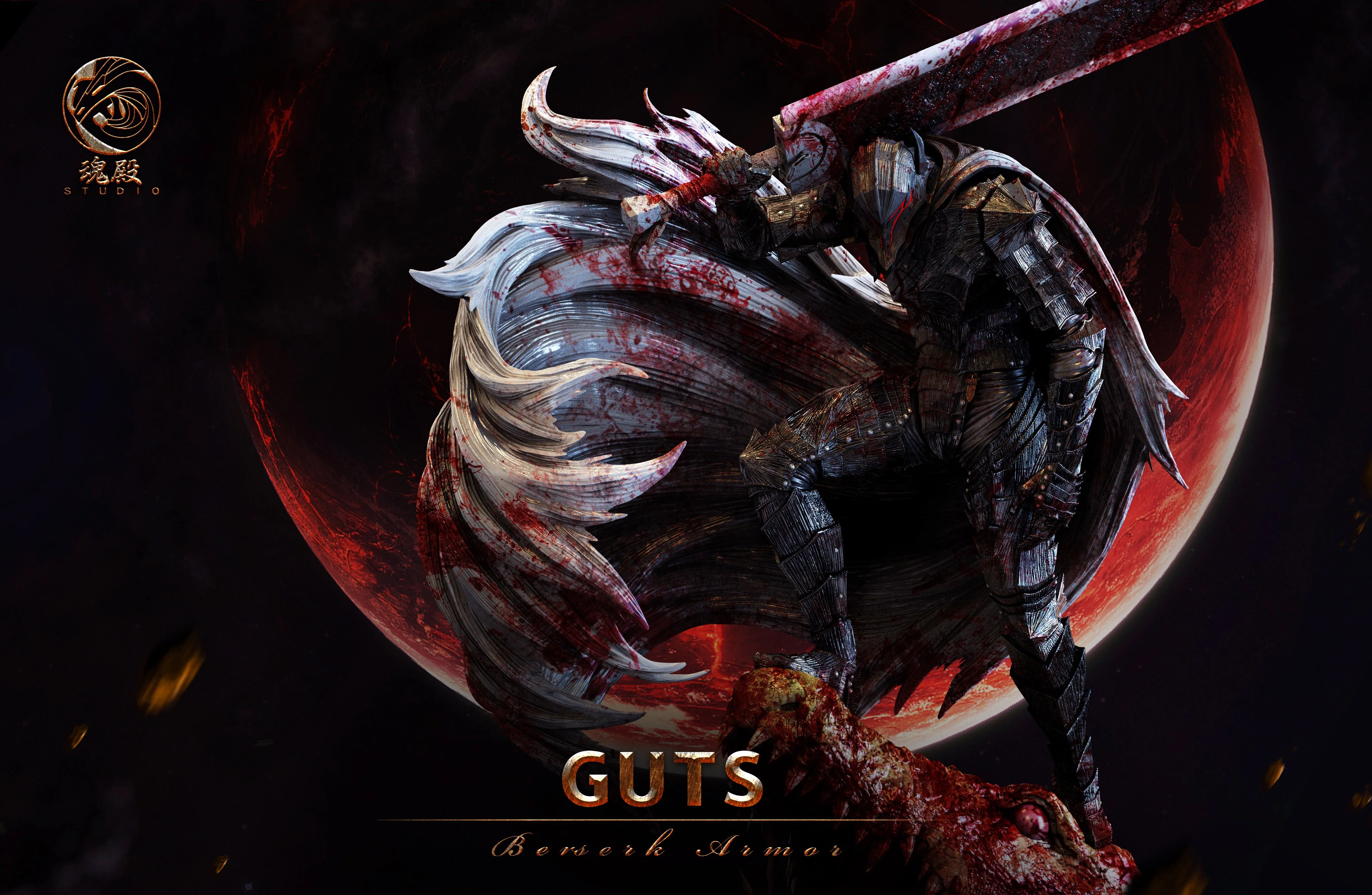 Berserk - Guts | 1:4 Resin Statue | von HunDian Studio - Image 10