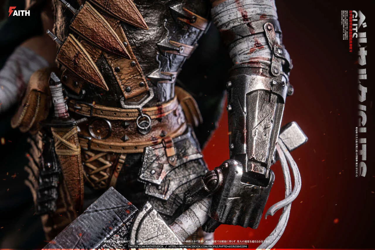 Berserk - Smash Series Berserk Guts | 1:6 Resin Statue | by Faith Studio - Image 4