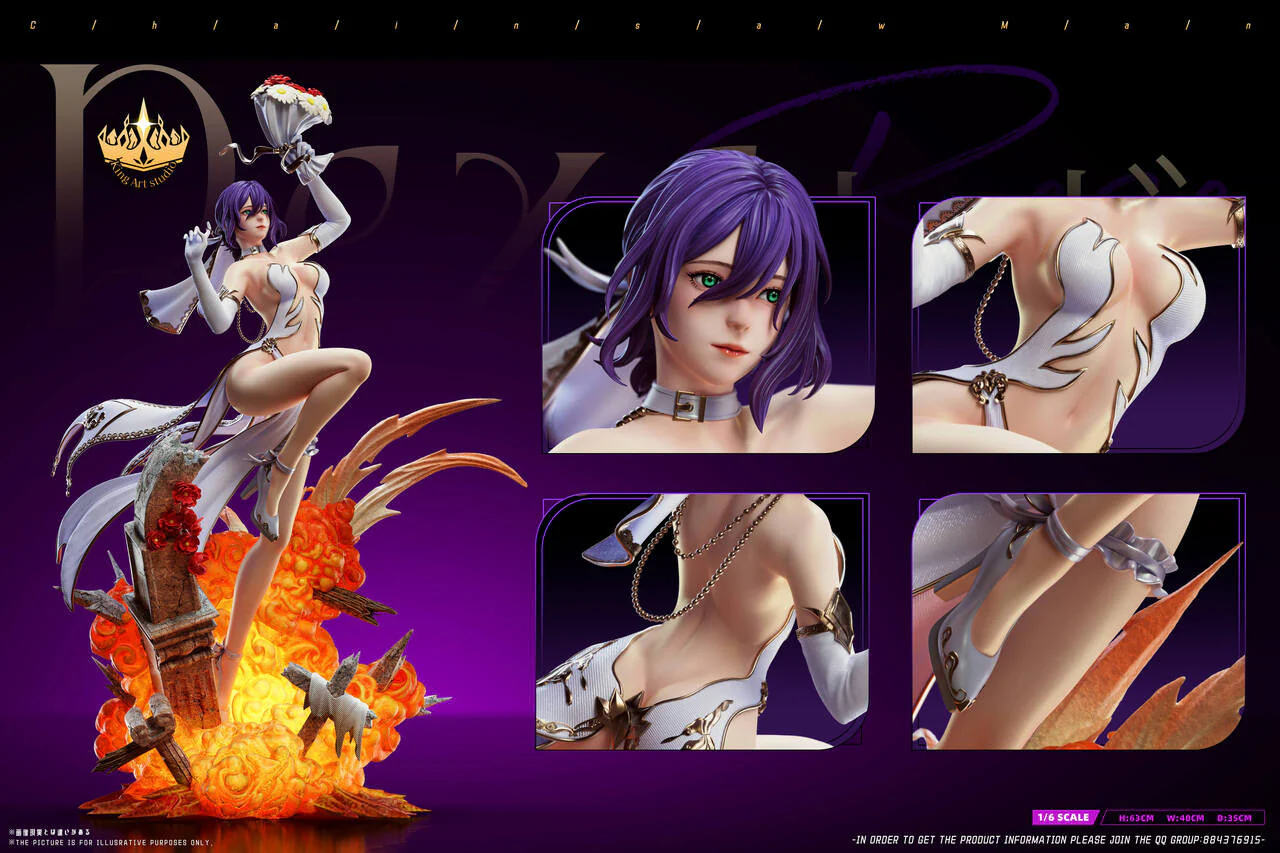 Chainsaw Man - Wedding Dress Reze | 1:4 Resin Statue | by King Art Studio - Image 4