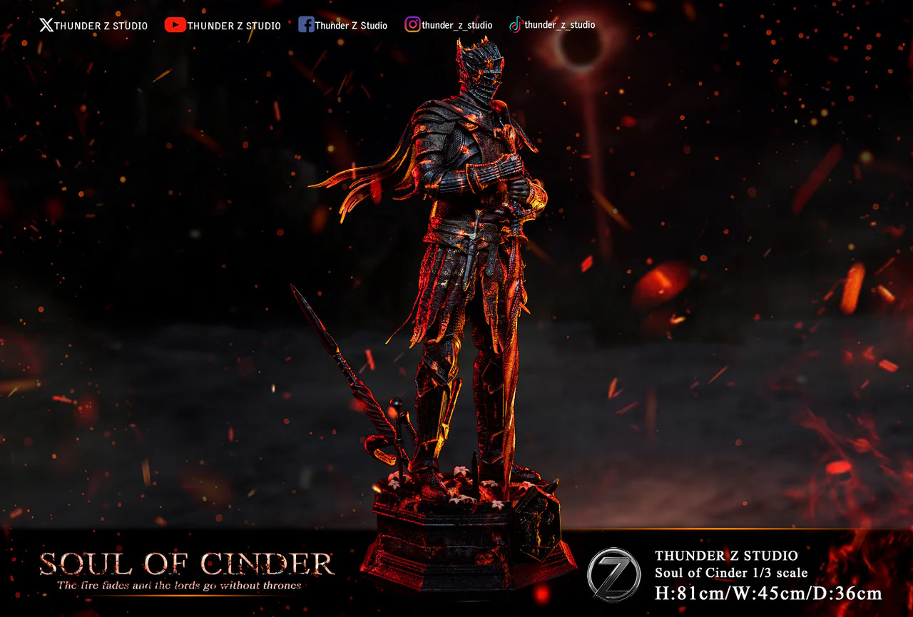 Dark Souls - Soul of Cinder | 1:3 Resin Statue | by Thunder Z Studio - Image 6