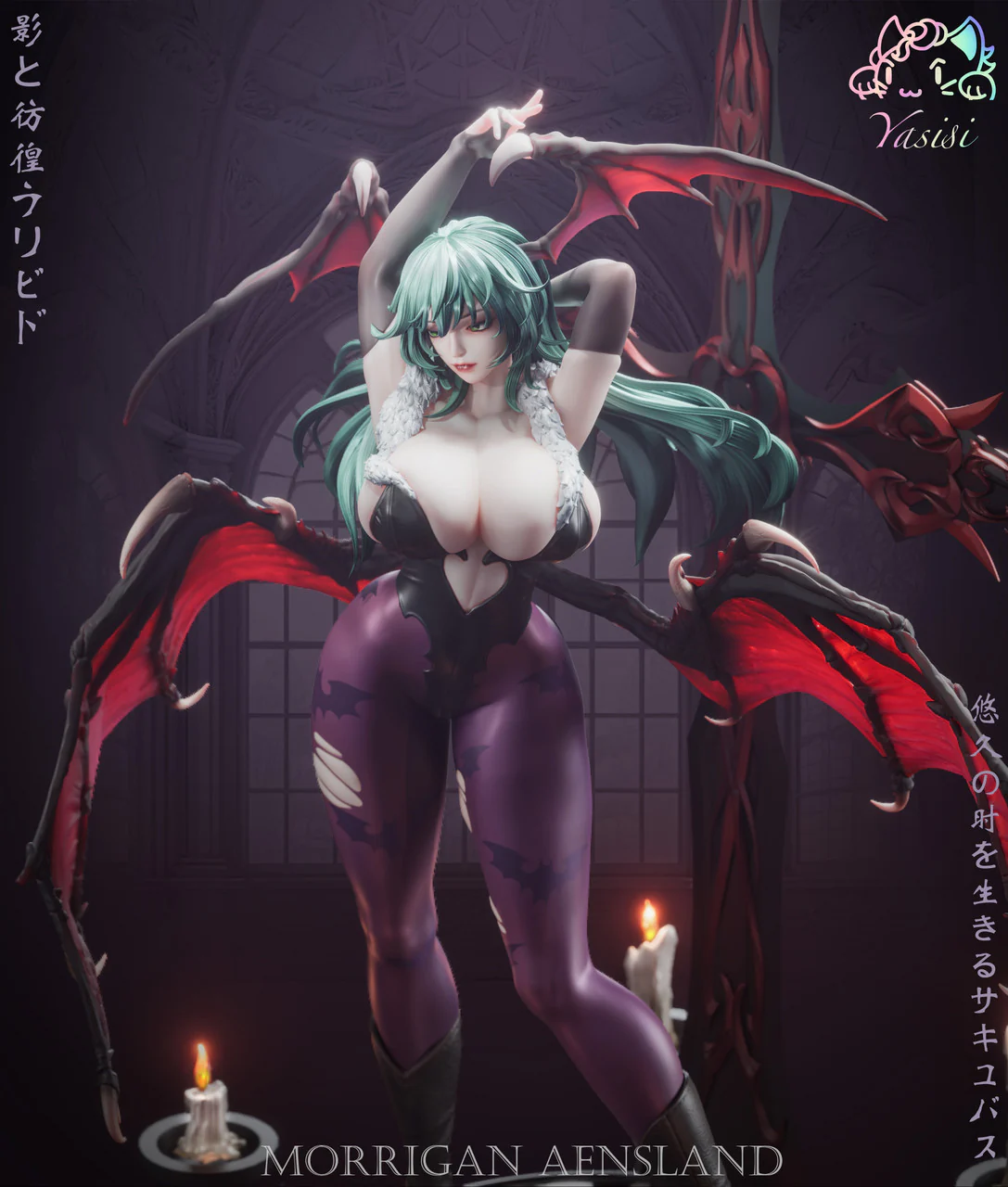 Darkstalkers - Morrigan Aensland | 1:6 Resin Statue | by Yasisi Studio - Image 4