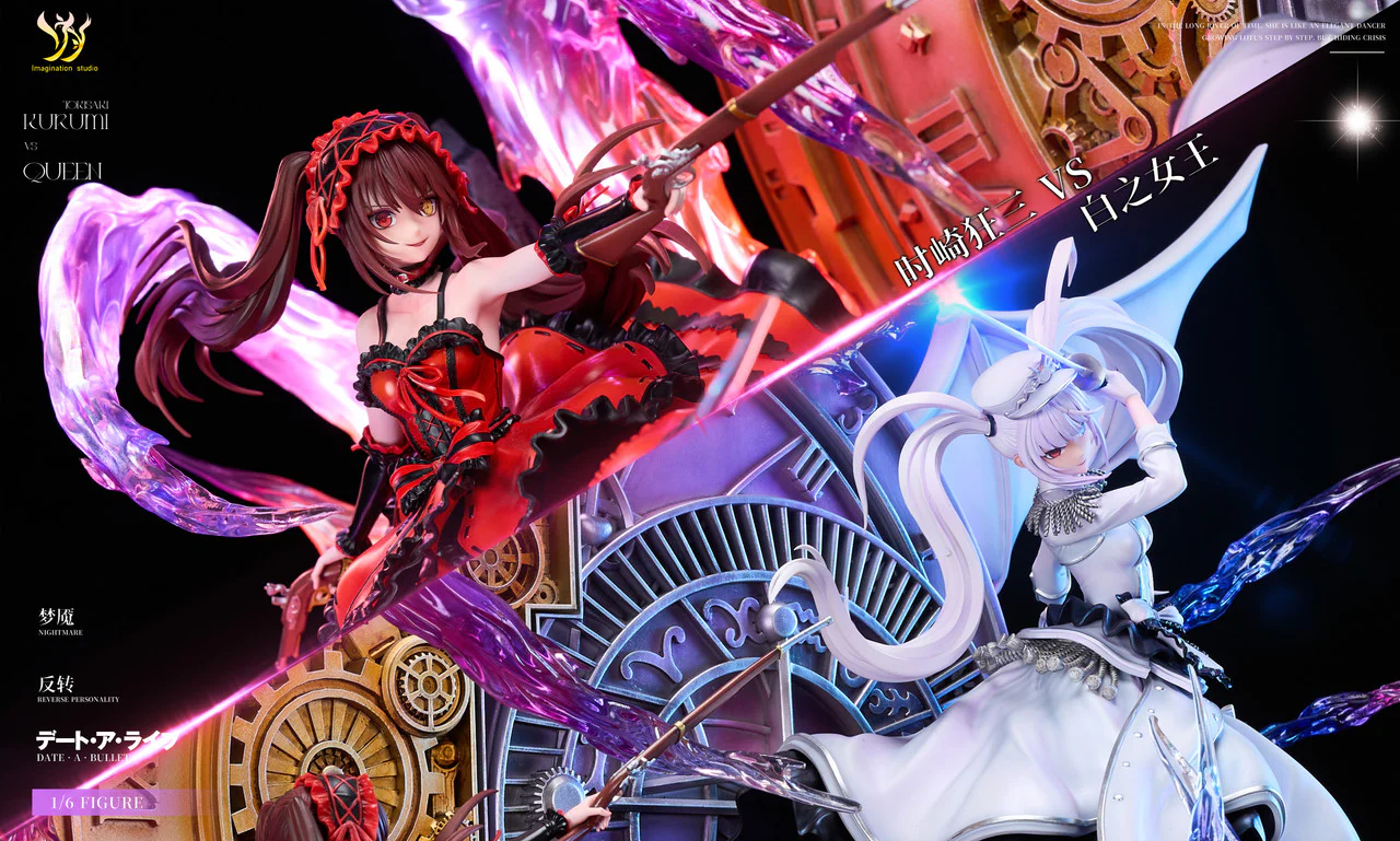 Date A Live - Tokisaki Kurumi VS White Queen | 1:6 Resin Statue | by Imagination Studio - Image 4