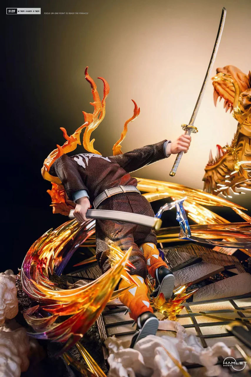 Demon Slayer - Flaming Thunder God Zenitsu Agatsuma | 1:5 Resin Statue | by Hamlet Studio - Image 5