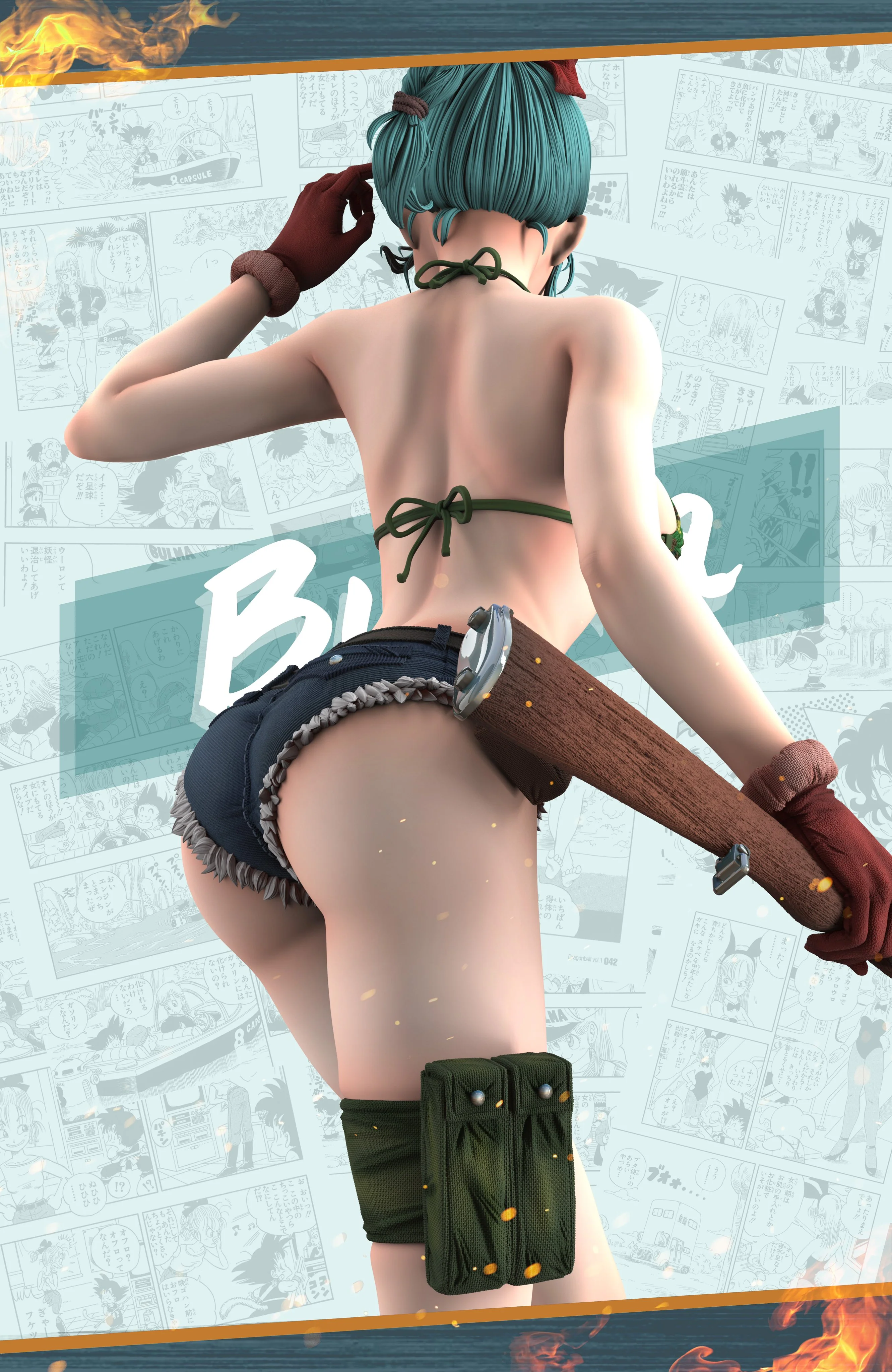 Dragon Ball - Bulma | 1:4 Resin Statue | von Hunter Fan Studio - Image 3