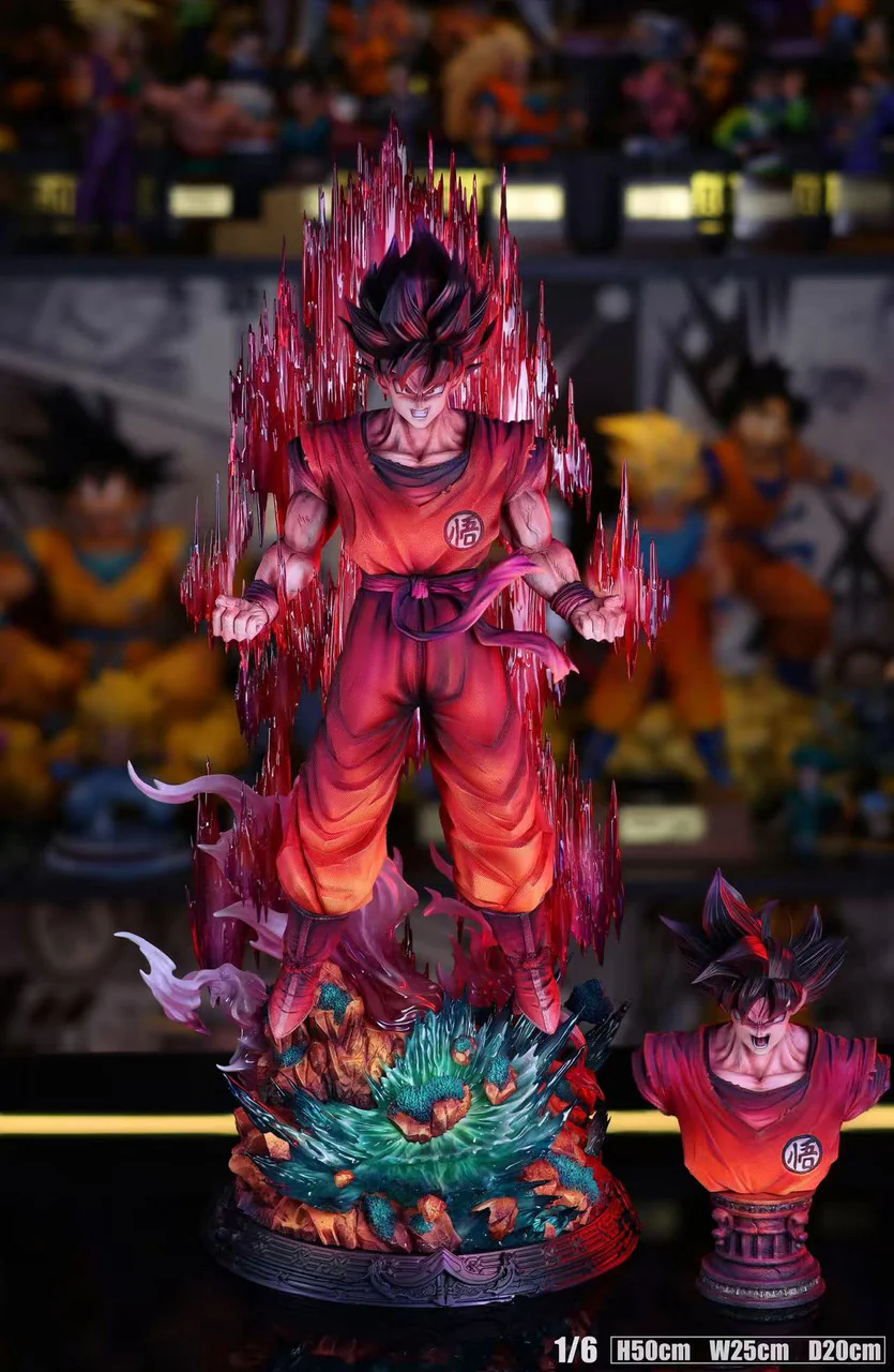 Dragon Ball - Goku Kaio-ken | 1:6 Resin Statue | by YunQi Studio - Image 6