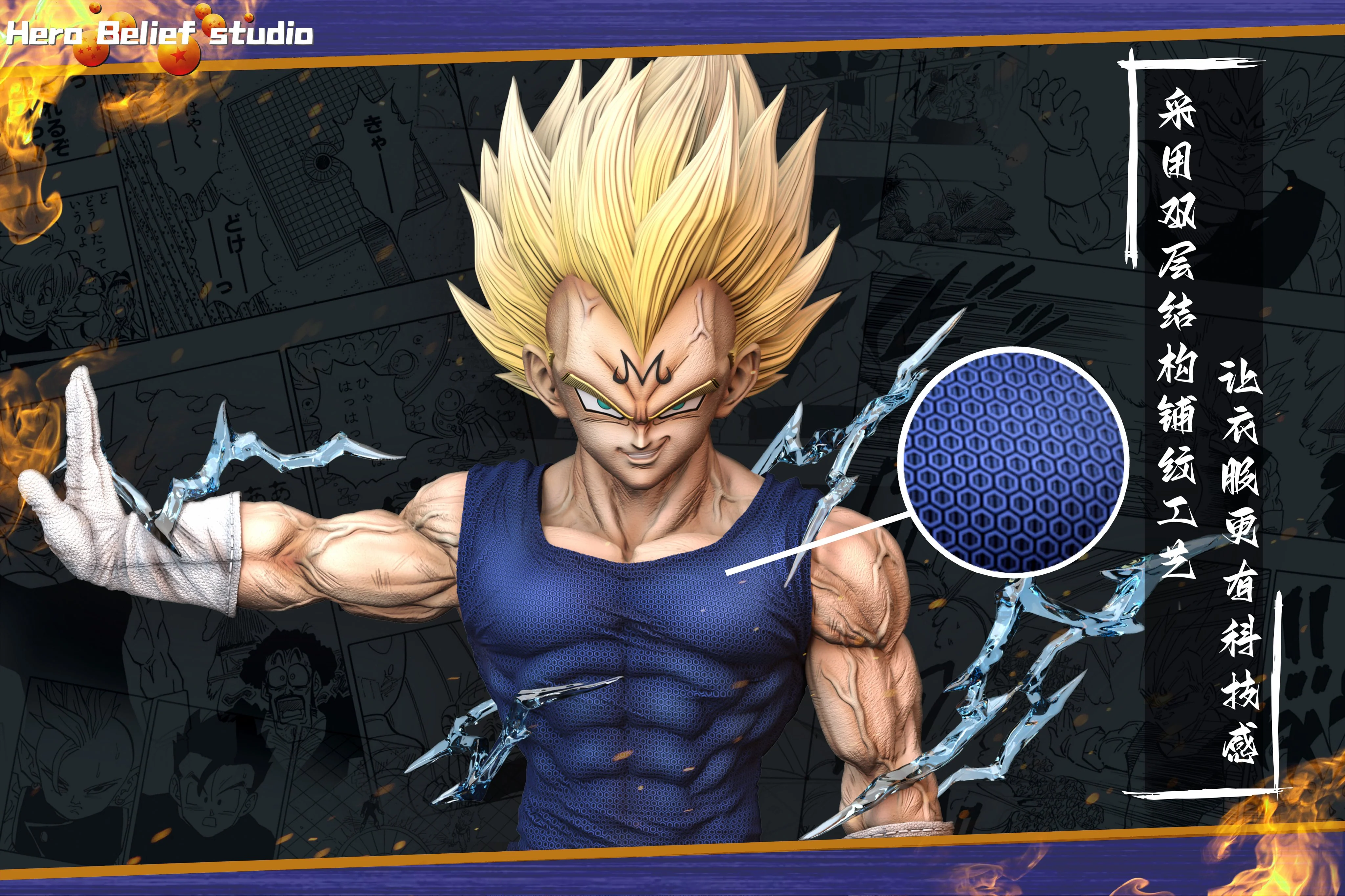 Dragon Ball - Majin Vegeta | 1:4 Resin Statue | by Hero Belief Studio - Image 4