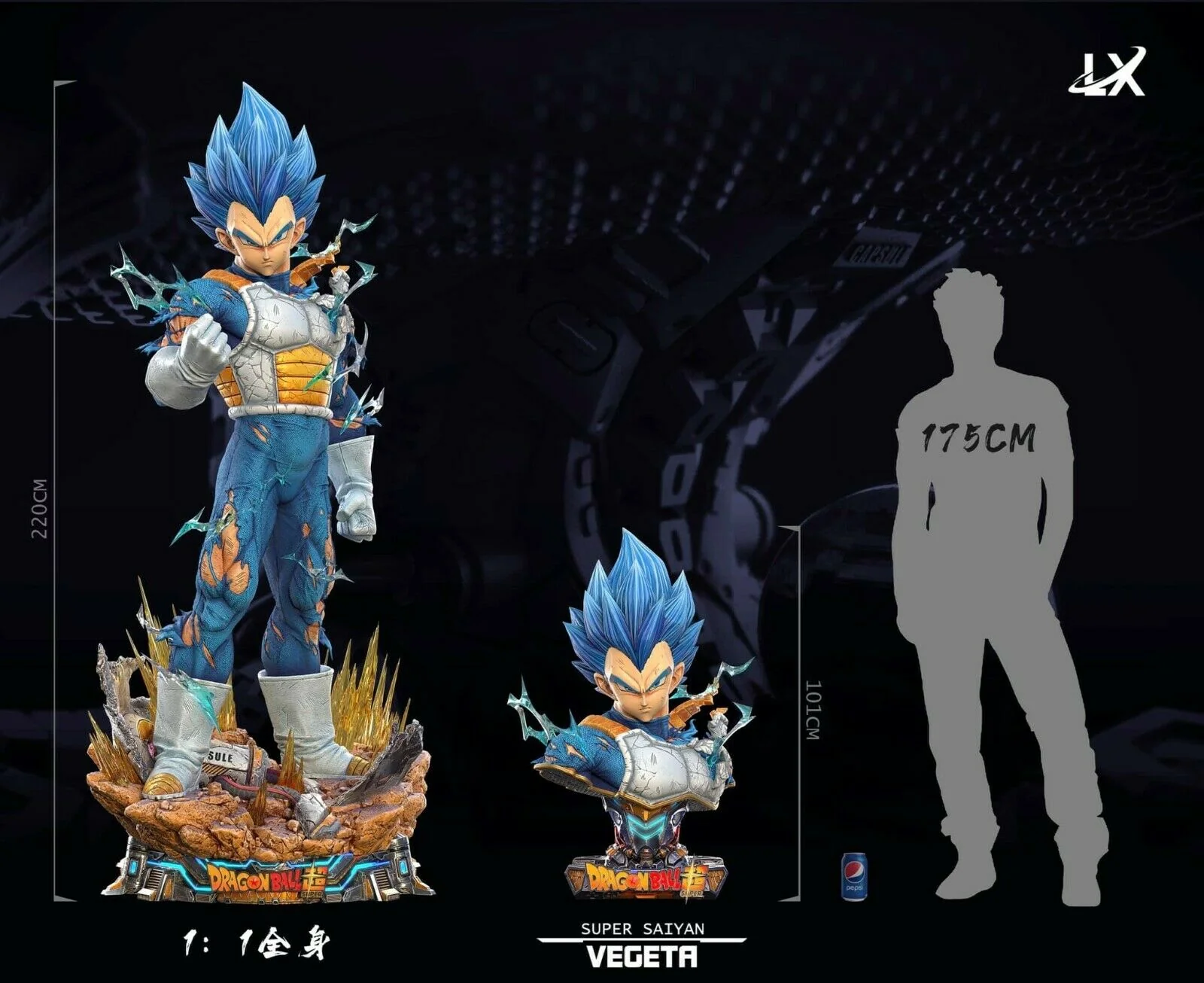 Dragon Ball Z - Vegeta Lifesize | 1:1 Resin Statue | vo LX Studio - Image 2