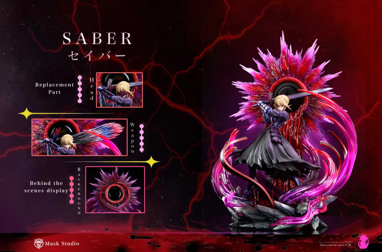 Fate/stay night - Black Saber | 1:6 Resin Statue | by Mask Studio - Image 3