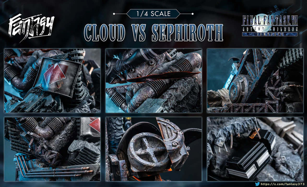 Final Fantasy - Cloud vs. Sephiroth | 1:4 Resin Statue | by Fantasy Studio - Image 7
