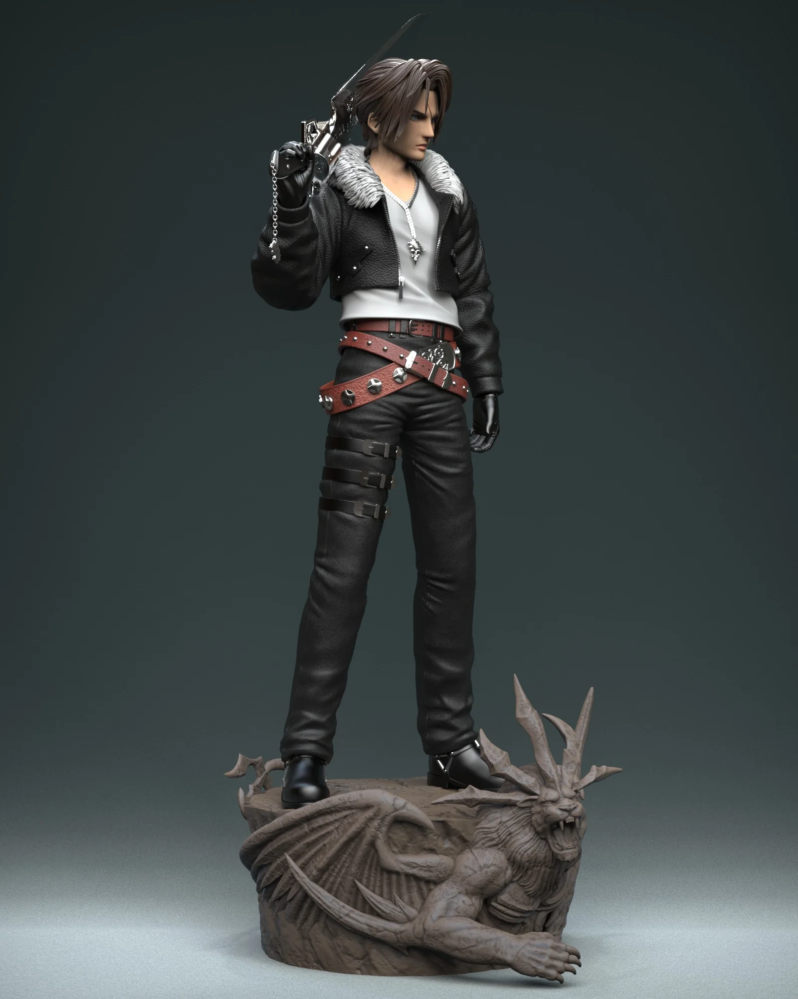 Final Fantasy - Squall | 1:4 Resin Statue | by Solar Studio - Image 9