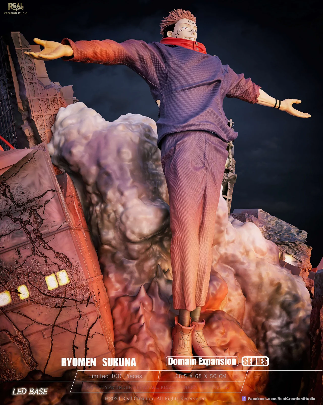 Jujutsu Kaisen – Ryomen Sukuna | 1:4 Resin Statue | von Real Creation Studio - Image 5
