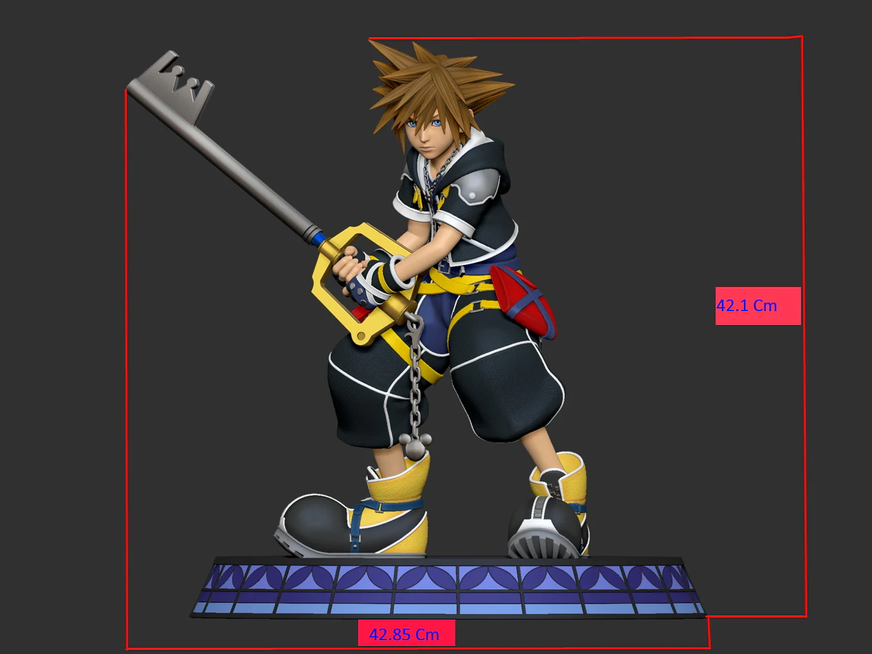 Kingdom Hearts - Sora | 1:4 Resin Statue | von Black Swan Studio - Image 7