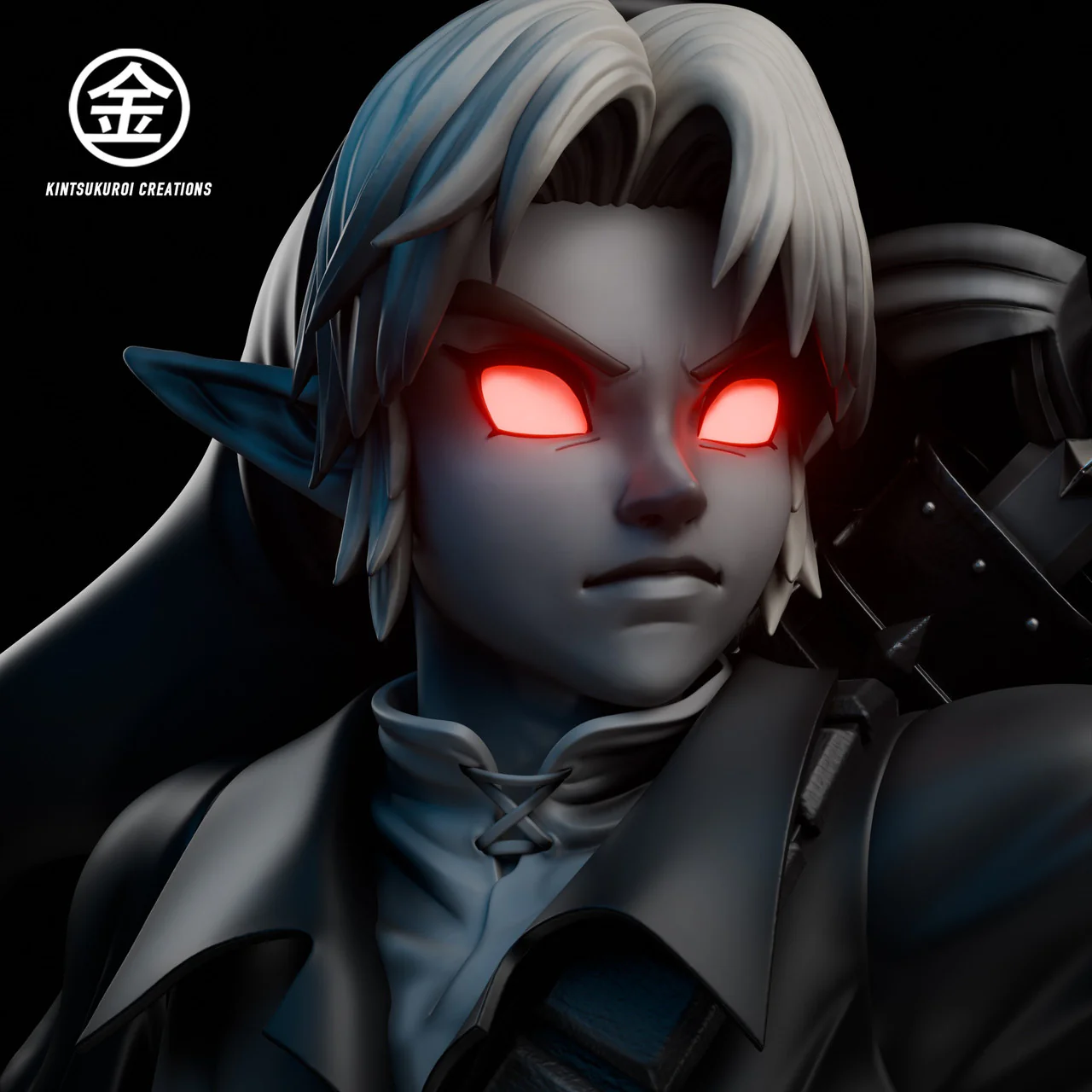 Legend of Zelda - Link Bust | 1:1/1:2 Resin Statue | by Kintsukuroi Creations Studio - Image 2