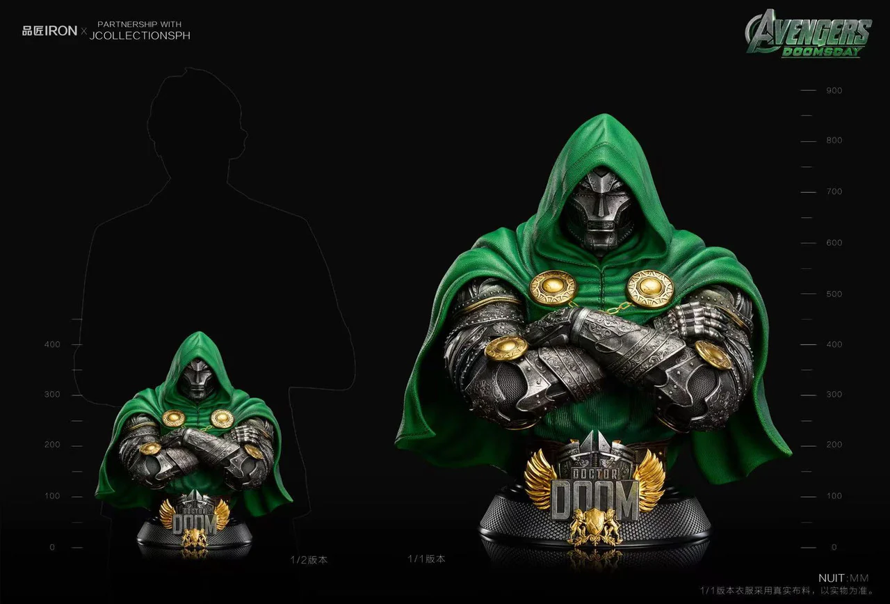 Marvel - Doctor Doom Bust | 1:2/1:1 Resin Statue | by Iron Studio - Image 5
