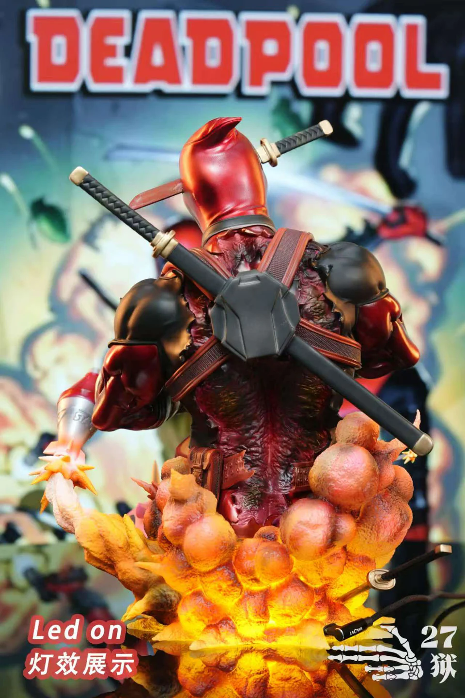 Marvel - DeadPool Bust | 1:3 Resin Statue | by 27abyss Studio - Image 6