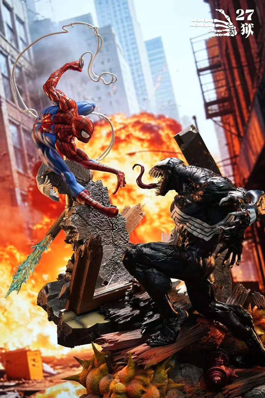 Marvel - Spider Man vs Venom | 1:4 Resin Statue | by 27abyss Studio - Image 8