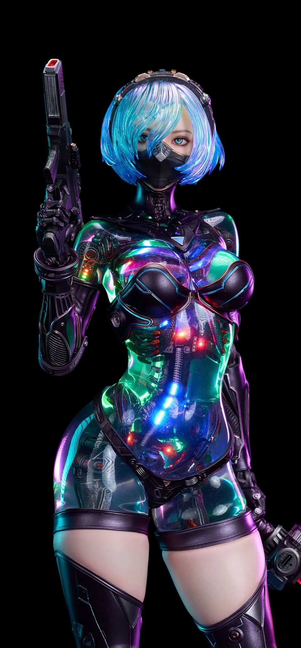 Mechanical Girl Ling | 1:4 Resin Statue | by Polaris Studio - Image 3