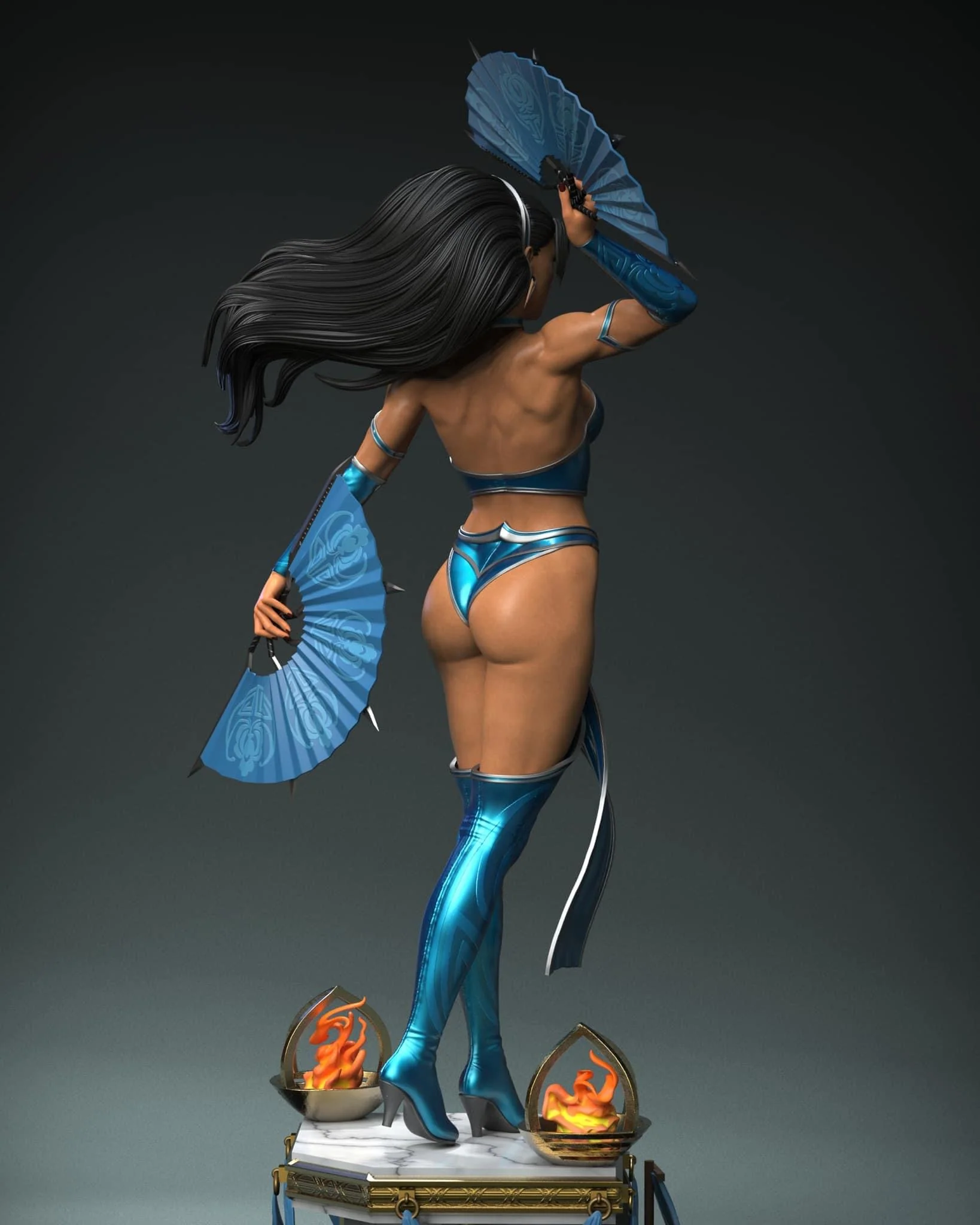 Mortal Kombat - Kitana | 1:4 Resin Statue | by Epic Creations (former Outworld Creations) - Image 12