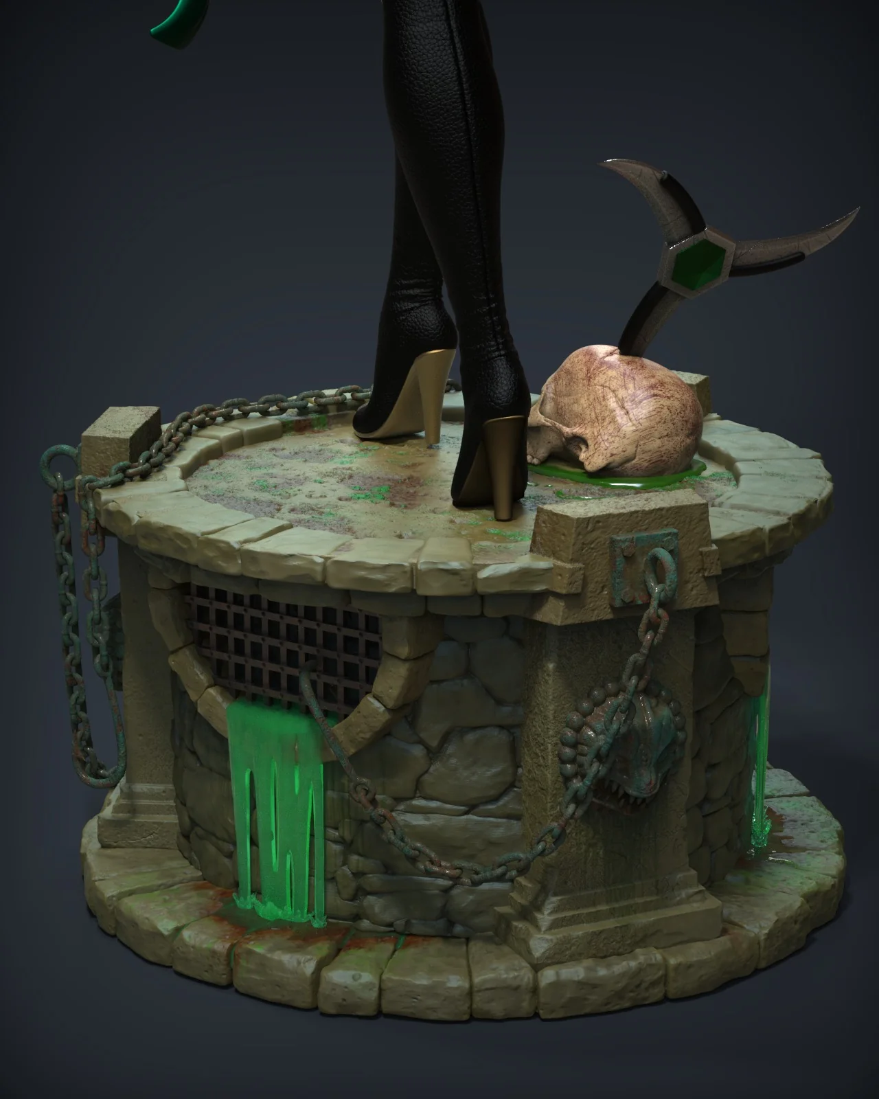 Mortal Kombat - MK9 Jade | 1:4 Resin Statue | by Epic Creations - Image 4