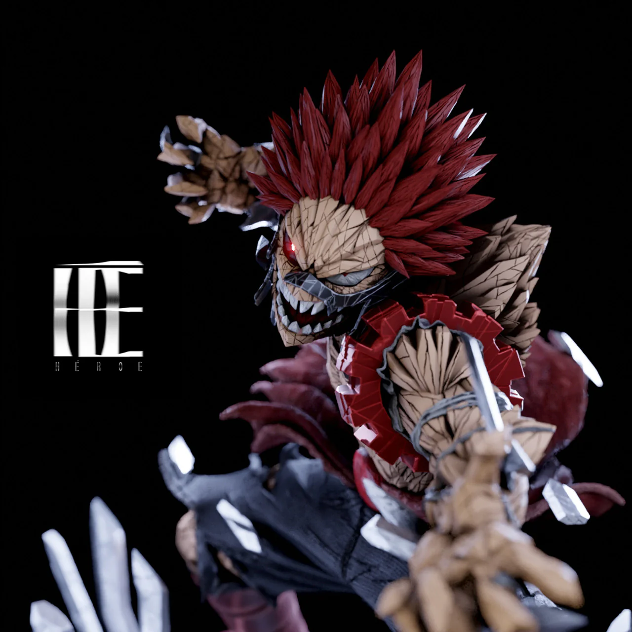 My Hero Academia - Red Riot Kirishima | 1:4 Resin Statue | by Heroe Collectibles - Image 5