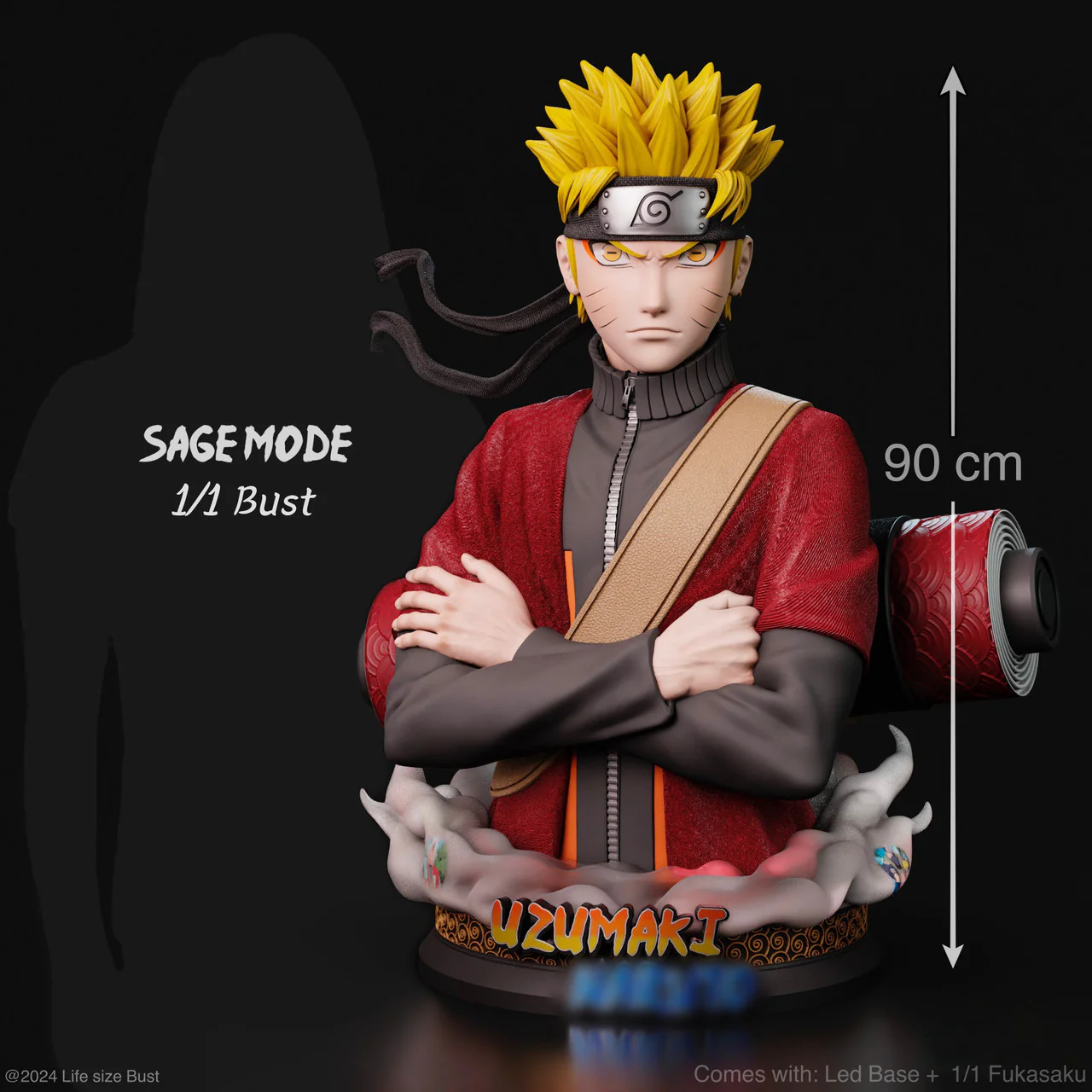 Naruto - Naruto Uzumaki | 1:1 Lifesize Bust | von Real Creation Studio - Image 3