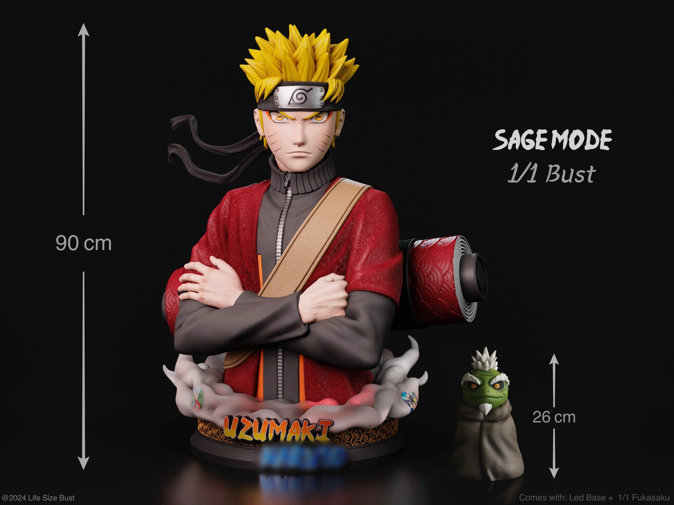 Naruto - Naruto Uzumaki | 1:1 Lifesize Bust | von Real Creation Studio - Image 6
