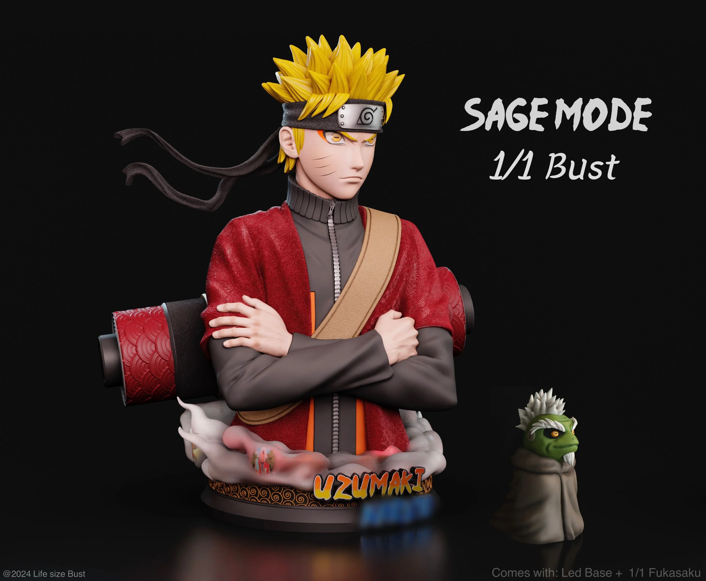 Naruto - Naruto Uzumaki | 1:1 Lifesize Bust | von Real Creation Studio - Image 7