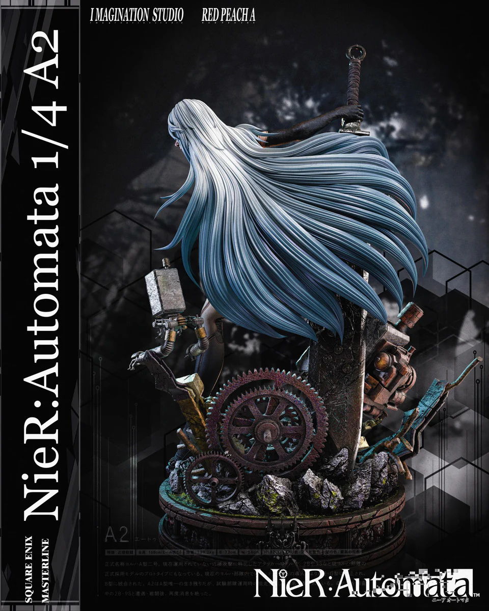 Nier: Automata - A2 | 1:4 Resin Statue | by Imagination Studio & Red Peach A Studio - Image 3