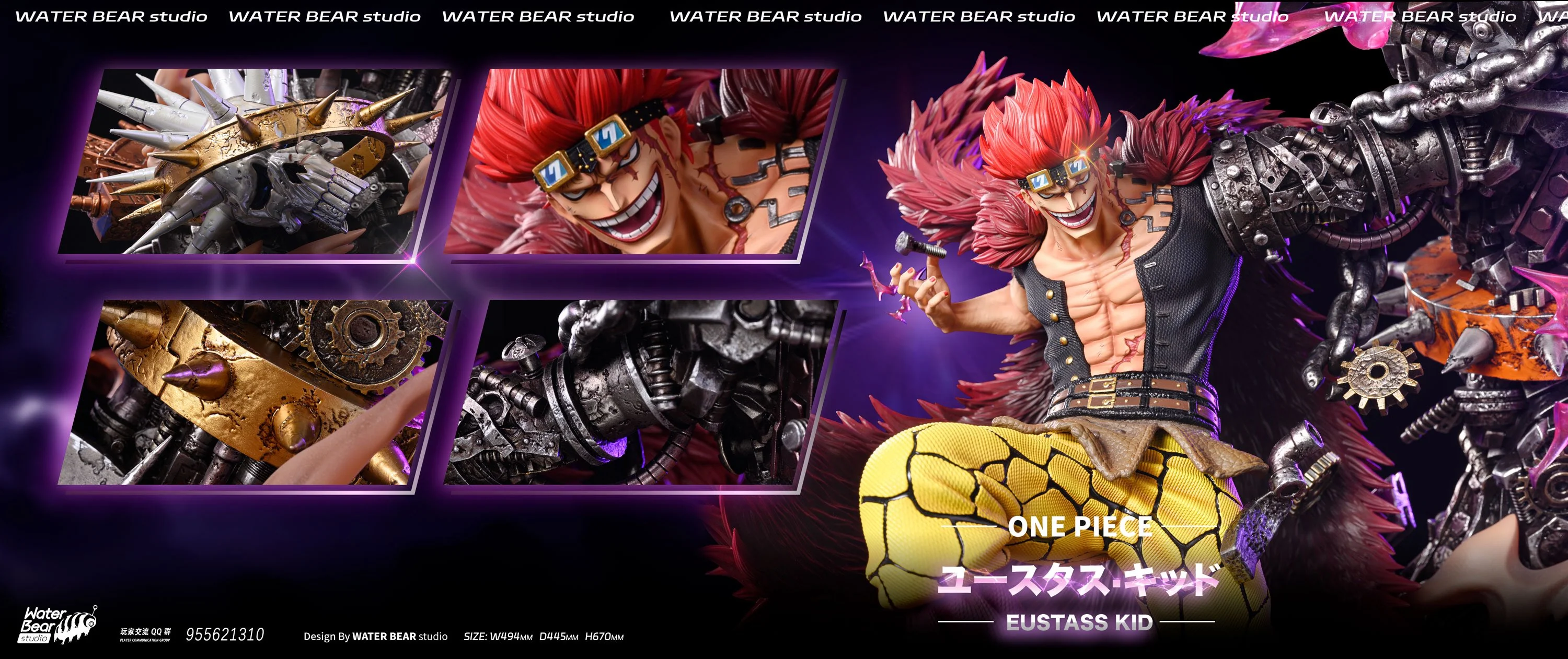 One Piece - Eustass Kid | 1:6 Resin Statue | von Water Bear Studio - Image 3