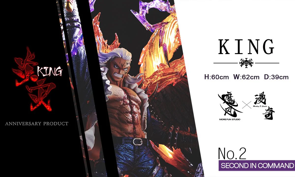 One Piece – King | 1:4 Resin Statue | von More Fun & Monkey D Studios - Image 4