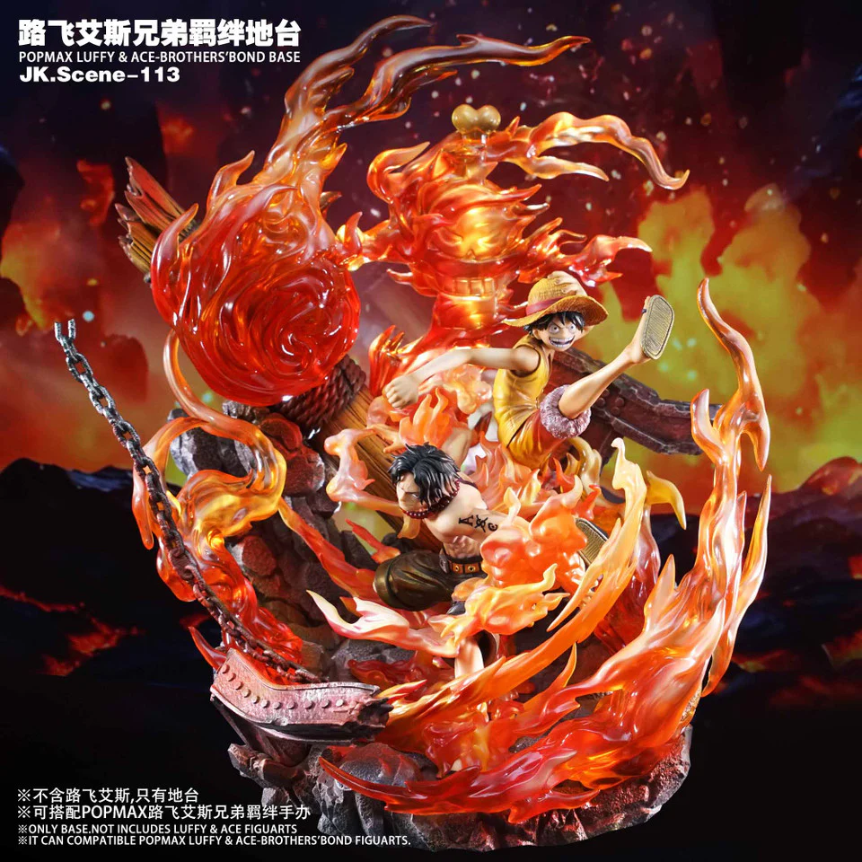 One Piece - Popmax Luffy & Ace-Brothers Bond Base | Resin Statue | by Jacksdo Studio - Image 2