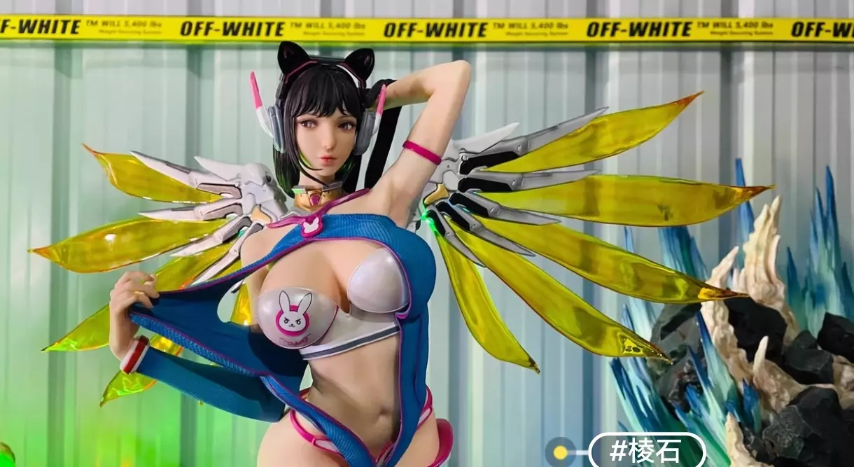 Overwatch - DVa (Mercy Cosplay) | 1:6 Resin Statue | von Faceted Pebble Studio - Image 3