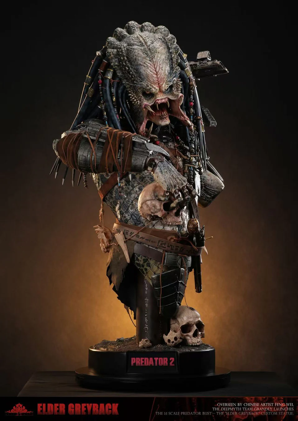Predator - Elder Greyback Bust | Resin Statue | by Deepmyth Studio - Image 3