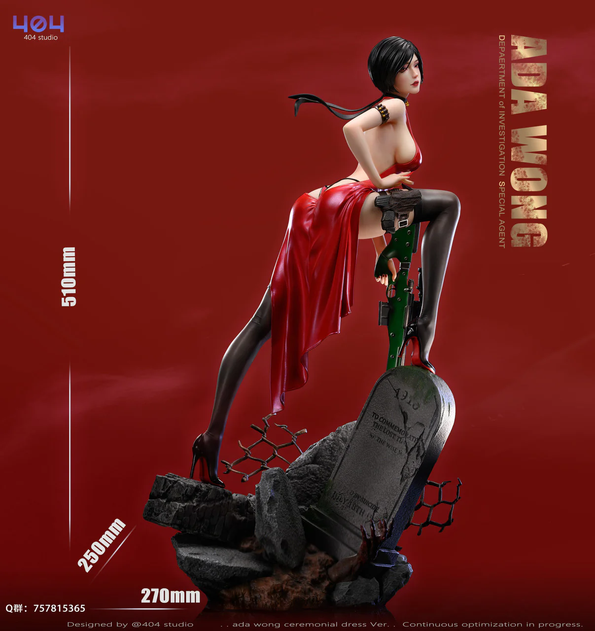 Resident Evil - Ada Wong | 1:4 Resin Statue | von 404 Studio - Image 4