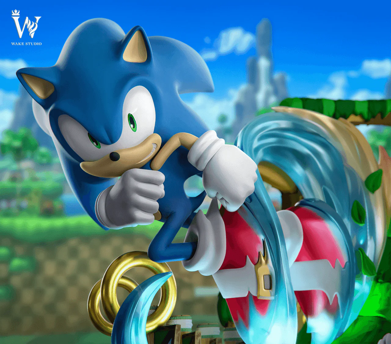 Sonic - Sonic | Resin Statue | by Wake Studio - Image 3