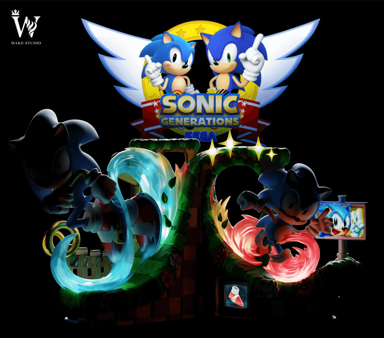 Sonic - Sonic | Resin Statue | by Wake Studio - Image 7