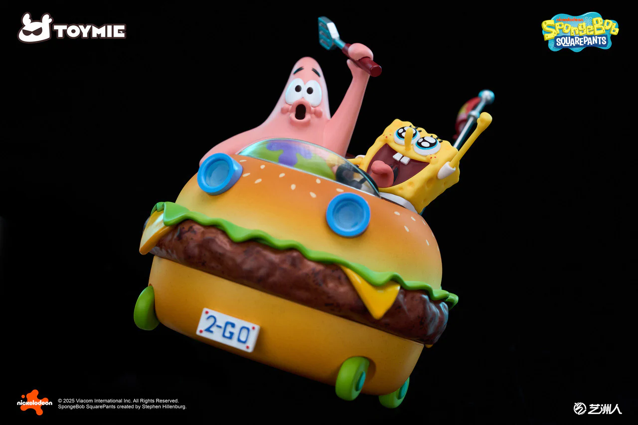 SpongeBob SquarePants - Krabby patty Magnetic car | Resin Statue | by | Toymie Studio - Image 3
