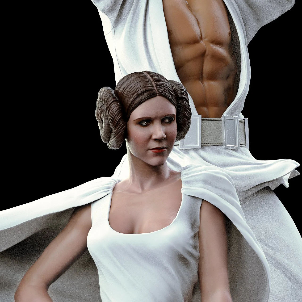 Star Wars - Luke & Leia | 1:4 Resin Statue | von MFA Collectibles - Image 5