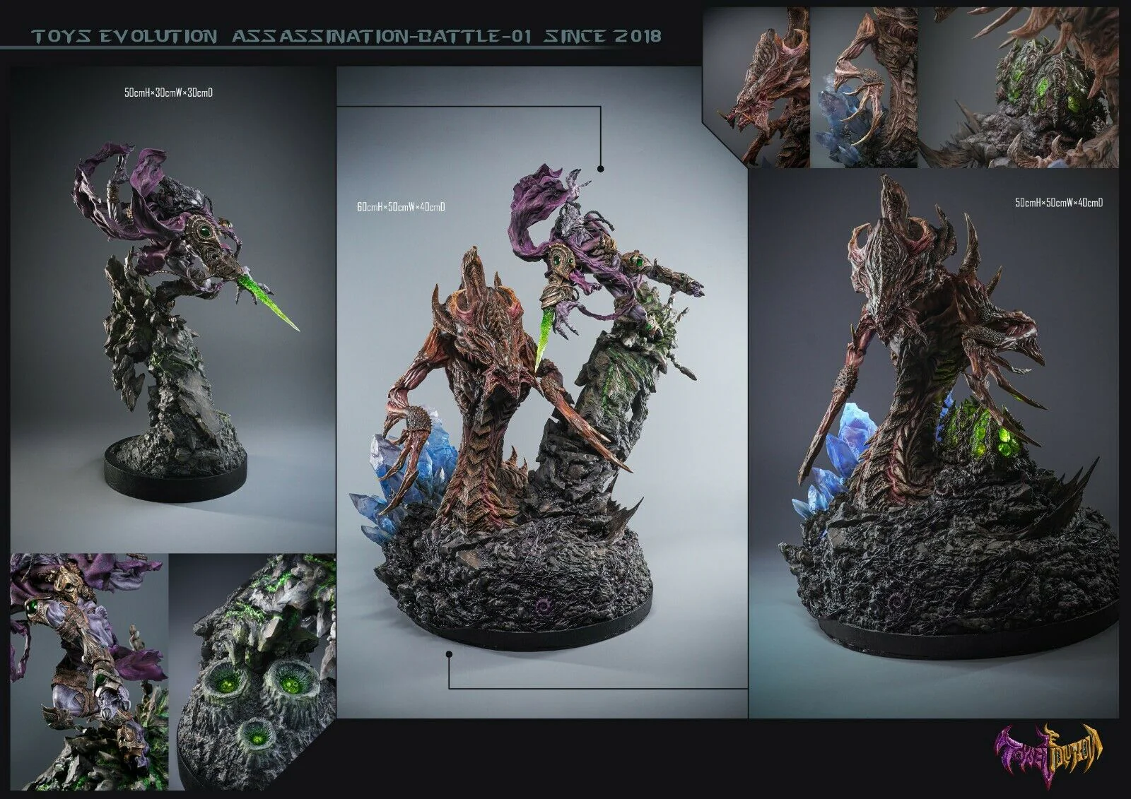 Starcraft - Zeratul vs Hydralisk | 1:4 Resin Statue | von Toys Evolution Studio - Image 4