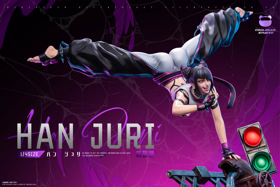 Street Fighter - Han Juri | 1:4 Resin Statue | by Coolbear Studio - Image 3