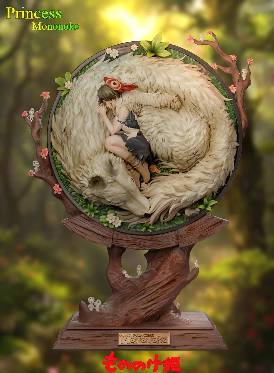 Studio Ghibli - Princess Mononoke | 1:6/1:4 Resin Statue | by ChaoShe Studio - Image 5
